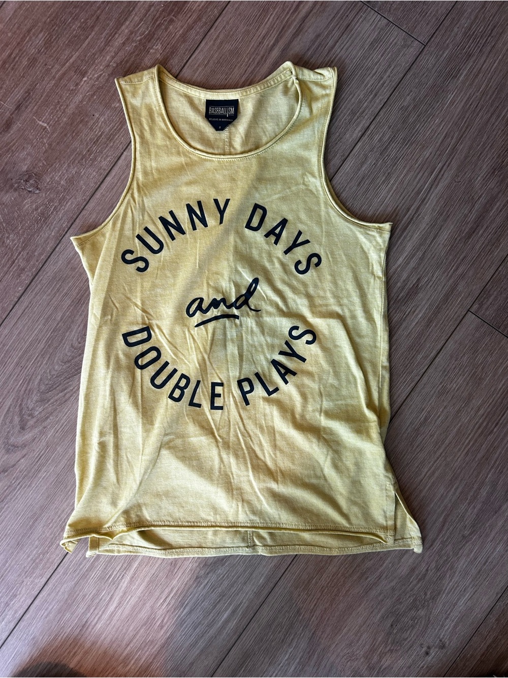 Women's Yellow Graphic Tank Top - Casual Sunny Days Print